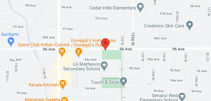 map of 12212 96A AVENUE
